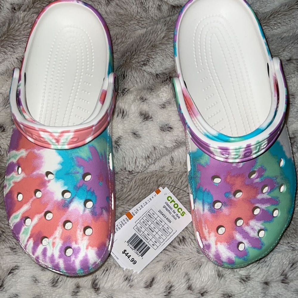 Tie Dye Crocs